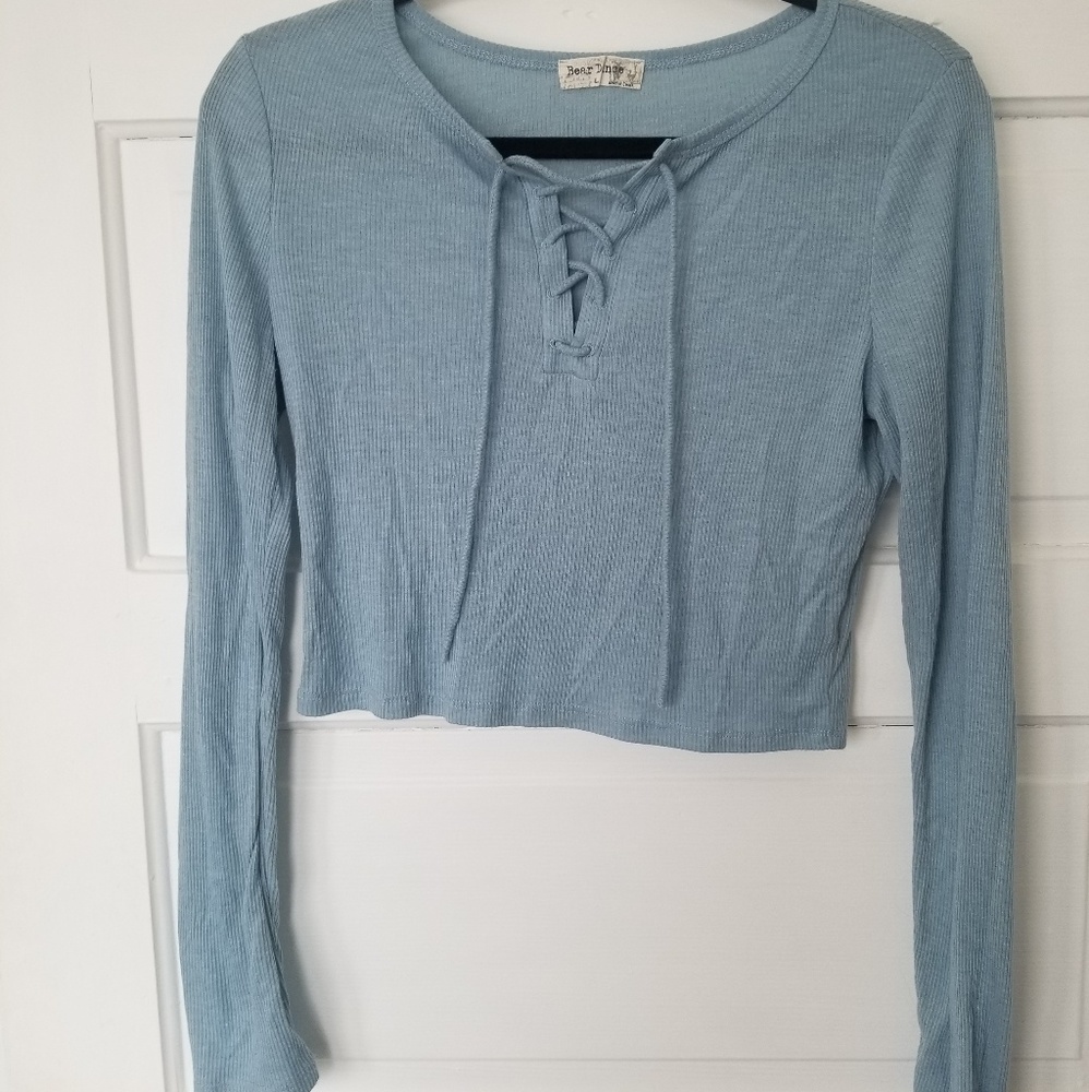 Long sleeve crop top
